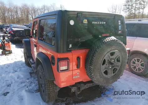 2018 Jeep Wrangler Sport 4X4 z USA, uszkodzony, nr VIN 1C4GJXAN8JW300690